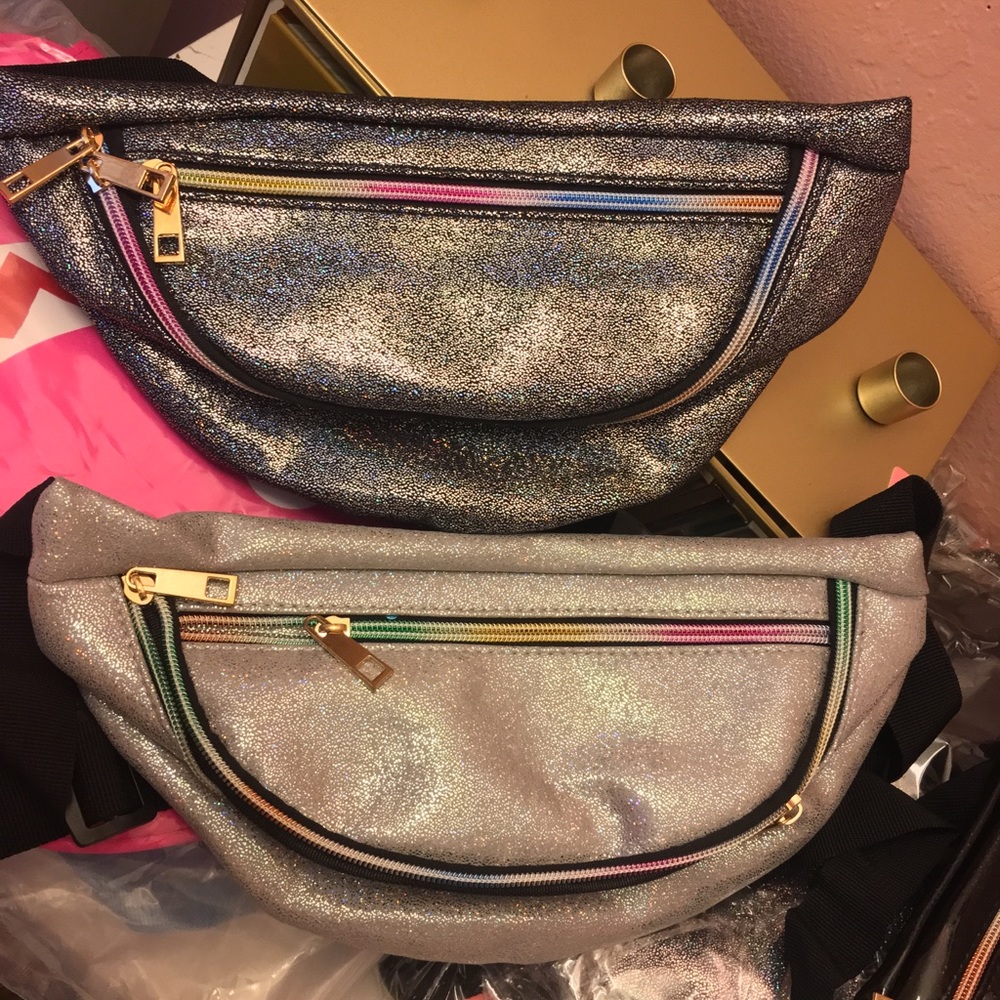 2 NEW shimmery Fanny packs